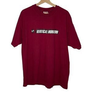 Vintage Vertical Horizon Shirt Adult XL Red Everything You Want Band Tee 90s